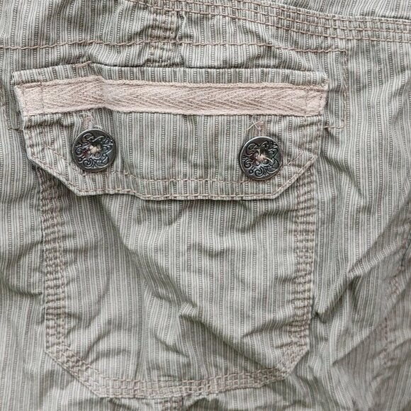 ATTRACTIVE Pin Stripe Woman's CARGO SKIRT Size 12 Dalia Collection - Picture 11 of 12